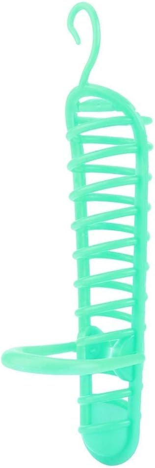 Fdit Parrots Feeder Basket Plastic Food Fruit Feeding Perch Stand Holder for Pet Bird Supplies Fruit Vegetable Millet Container(Green)