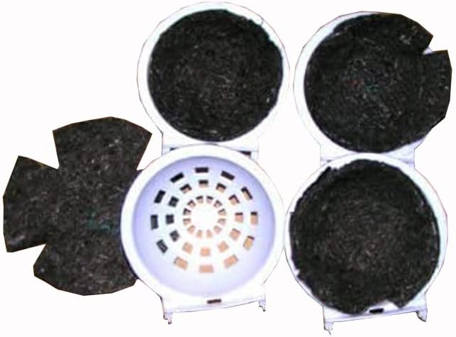 Mcage Bird Canary Finch Plastic Nests with Felt Pad-Lot of 4