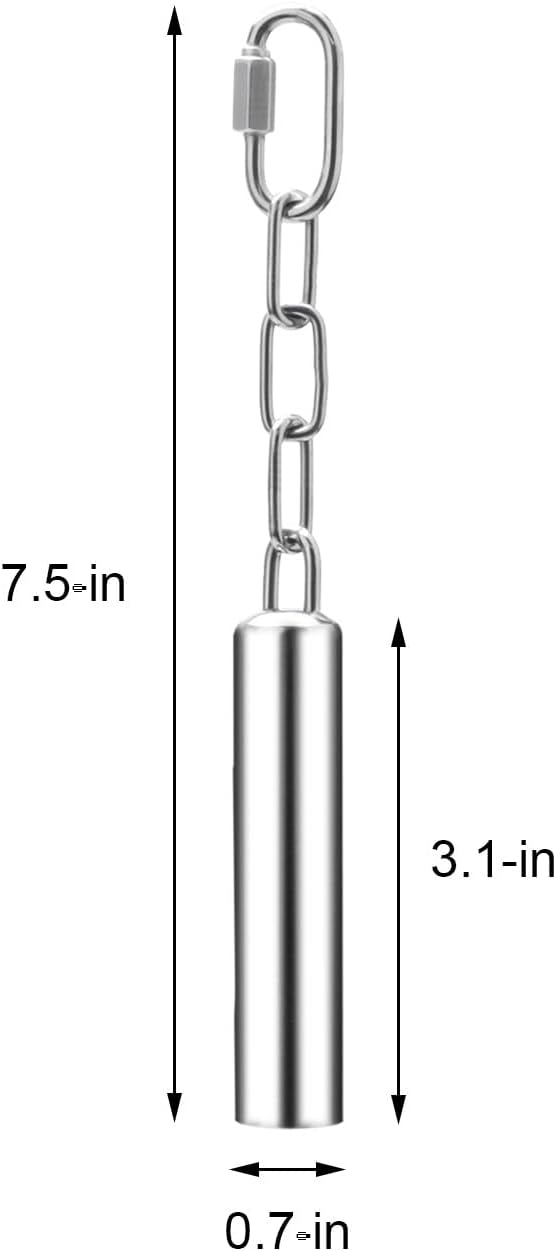 Wontee Stainless Steel Bell Toy Bird Cage Hanging Bite Toy for Parrot Parakeet Budgie Cockatiel Conure African Greys (2 PCS-S)