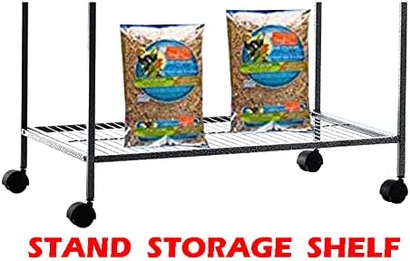 70" Extra Large Bird Parrot Flight Breeder Cage Side Breeding Nest Box Door Double Feeder Cups Easy Pull Out Metal Grate and Washable Tray with Removable Rolling Stand