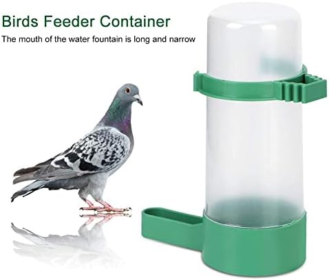 Yosoo Birds Feeder Container, 10pcs Round Plastic Birds Farm Livestock Automatic Feeding Drinking Water Bottle Container