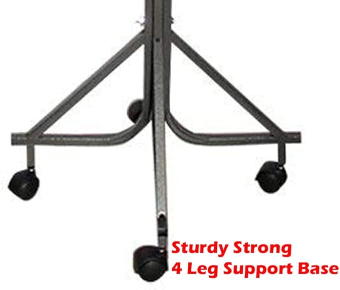 72" Large Elegant and Sturdy Wrought Iron Hangout Bird Play Stand Play Ground with Easy Removable NO Rust Stainless Steel Pan with Metal Toy Hook On Wheels