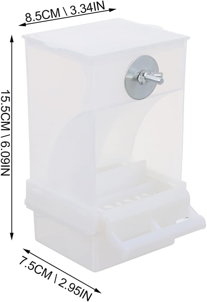 Automatic Bird Feeder No-Mess Bird Feeder Parrot Feeding cage Accessories Suitable for Small and Medium Parrots for (3 pcs)
