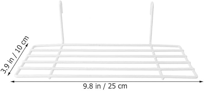 Ipetboom Bird Cage Bird Toys 2pcs Parrot Metal Perch Platform Stand Shelf Parakeet Patio Sundeck for Budgie Cockatiel Conure Cage Accessories Toys