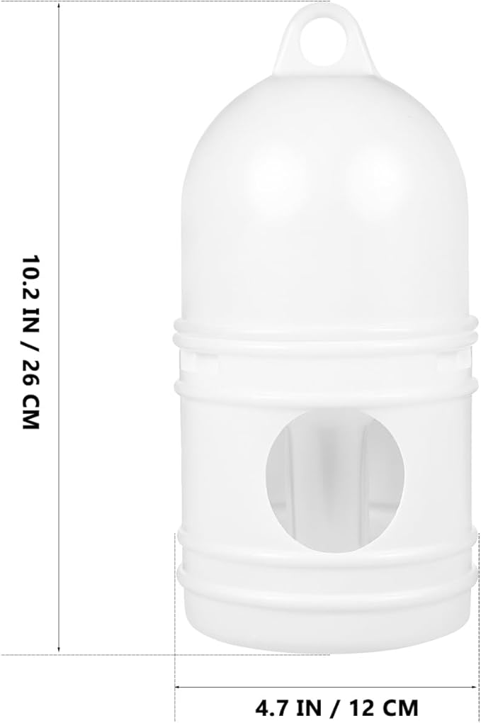 Zerodeko 2pcs Pigeon Water Dispenser, Bird Waterer for Cage, Odorless Plastic Automatic Drinking Feeder for Pigeons Doves Parakeets Easy to Clean