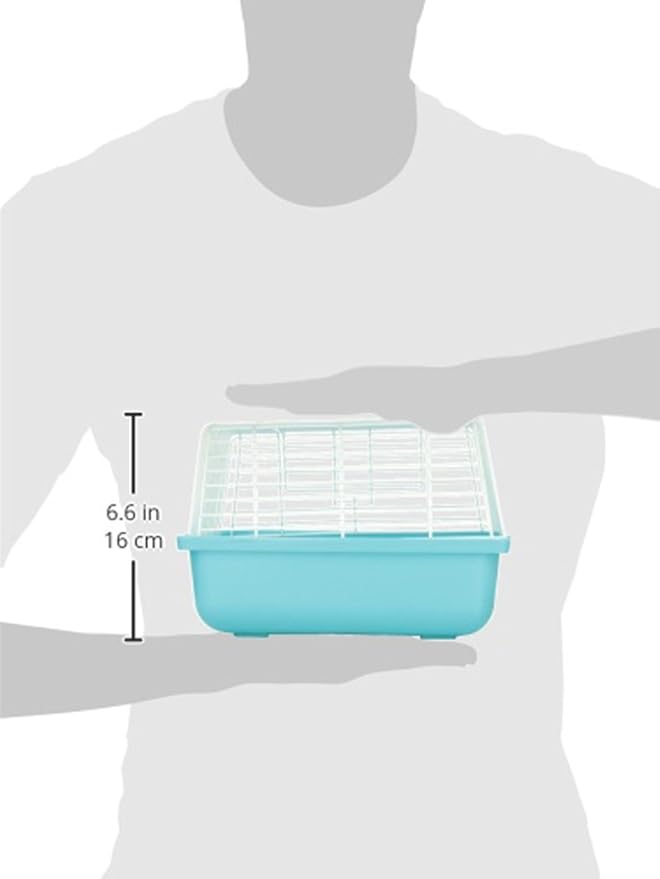 Prevue Pet Products Small Animal Travel Carrier - Hamster, Bird, Small Parakeet, Gerbil, & Rat Carrier, Small Reptiles, Easy Pet Transportation, Travel Bird Cage, Lightweight & Portable - Blue