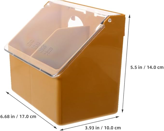 Toddmomy Pigeon Plastic Feeder, 3Pcs Quail Bird 2 Hole Food Feeding Hanging Box Water Dispenser for Bird Poultry Pigeon Parrot Parakeet Budgie Cage Accessories