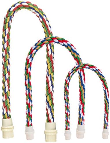 JW Pet Comfy Perch For Birds Flexible Multi-color Rope, Small - 21" Length