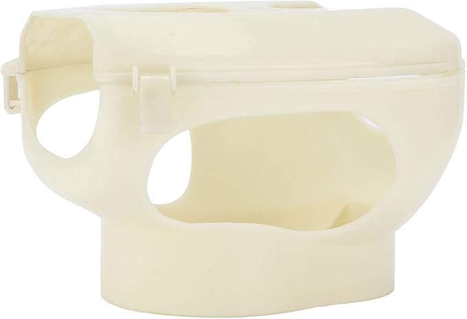 Yctze Plastic Frame Holder – Fixed Feeder for Young Racing Pigeons, Medicines Holder for Bird Care, Easy to Install, and Safe Feeding Solution (White)