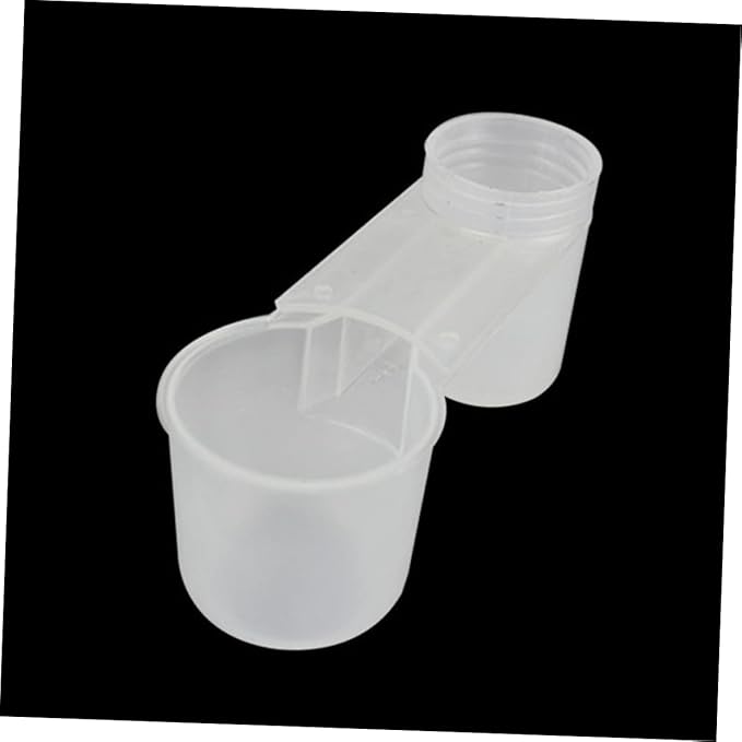 DOITOOL 30 Pcs Water Bottle Bird Drinker Birds Waterer Easter Island Statues Chicken Waters and Feeder Bottle Waterer Feeder Cup Automatic Drinking Fountain Parrot