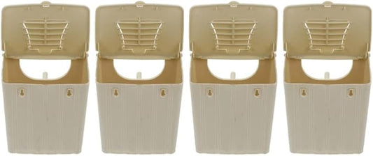 Alipis Bird Breeding Box 4Pcs Hanging Nesting Boxes for Small Birds Finch Parakeet Budgie Plastic Bird Hatching House Durable Weather Resistant Supplies
