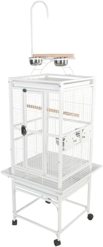 A&E Cage Co. Play Top Cage with 5/8" Bar Spacing, 24"x22", Black