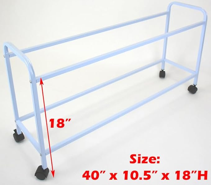 Combo: White Stack & Lock Breeder Bird Flight Cage Breeding Nest Door Double Removable Center Divider with Rolling Stand (38"x11"x15"H LOT-2-STAND, White)