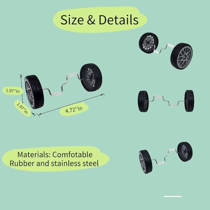 Bird Training Toys Set, 2 Piece Skateboard and Balance Bike for Parrots, Balance Training Accessories