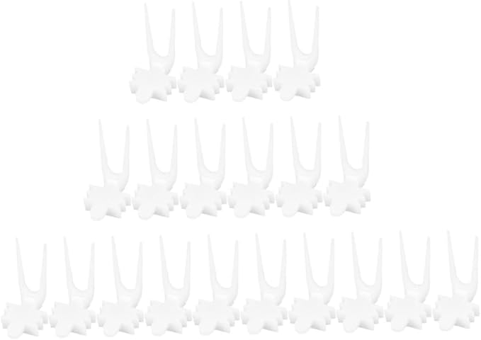HANABASS 4sets Bird Food Holding Forks Parrot Forks Parrot Fruit Holders Pet Parrot Food Birdcage Accessories Vegetable Fixing Forks for Feeding 20pcs*4