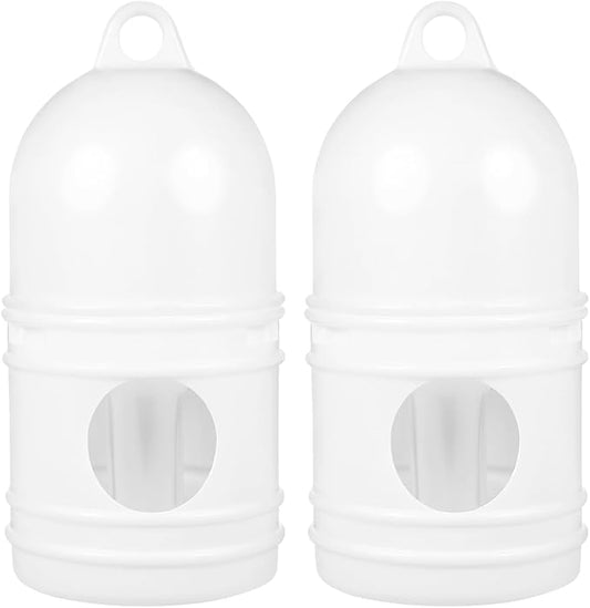 Zerodeko 2pcs Pigeon Water Dispenser, Bird Waterer for Cage, Odorless Plastic Automatic Drinking Feeder for Pigeons Doves Parakeets Easy to Clean