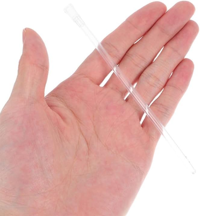 balacoo 100pcs Parrot Feeding Tube Soft Hose Replacement Heads for Birds Feeder Parrot Hand Feeder Bird for Cage