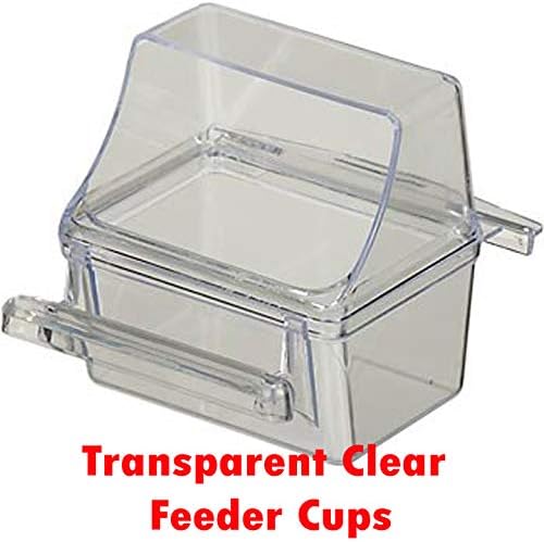 Large Double Roof Top Flight Bird Cage for Cockatiels Sun Parakeets Green Cheek Conures Aviary Budgie Finch Lovebird Canary Pet Bird Travel Cage