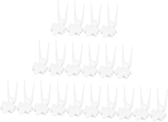 HANABASS 40pcs Bird Cage Food Holder Compact Fruit Vegetable Forks for Parrot Feeder Skewers for Animals Easy Installation Multi-Functional Bird Cage Accessory