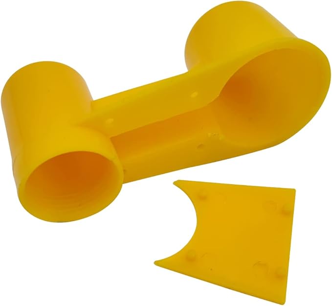 12Pcs Automatic Bird Drinker Feeder Plastic Soda Pop Water Bottle Cup or Pigeons Parrot Chicken Feeder Poultry Cage Cup Supplies (Yellow)