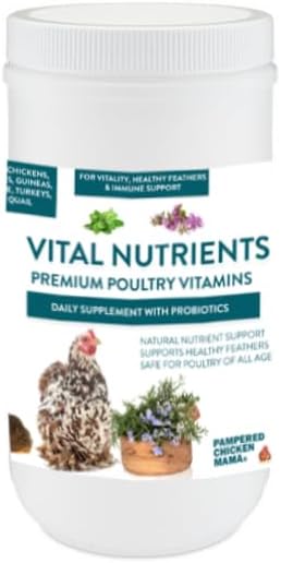 Vital Nutrients: Chicken Vitamins for Feed & Molting Supplement, Egg Booster, Poultry & Chicken Vitamins - Pampered Chicken Mama (5 pounds)