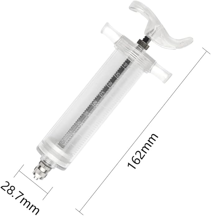 Baby Bird Feeding Syringe Bird Syringe Feeder Feeding Tubes with 6PCS Curved Gavage Tubes for Baby Birds Parrot Small Pet (50ML)
