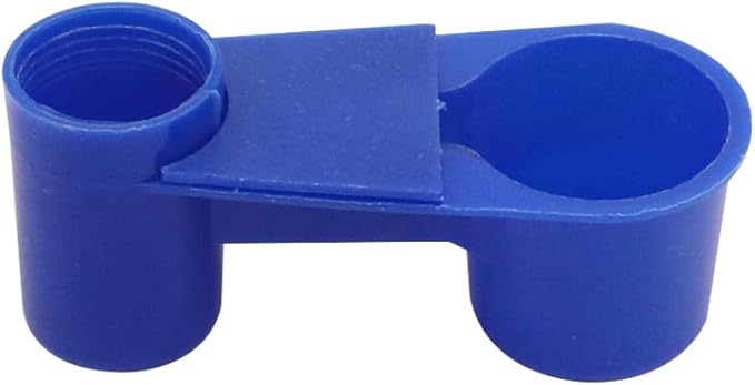 Automatic Bird Drinker Cups 12pcs Pigeon Water Bottle Feeder for Cage(Blue)