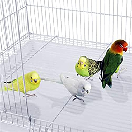 55" Extra Large Tight 3/8-Inch Bar Spacing Multiple Flight Bird Aviaries Budgie Canaries Finches Lovebirds Budgies Breeding Breeder Cage with Removable Rolling Stand