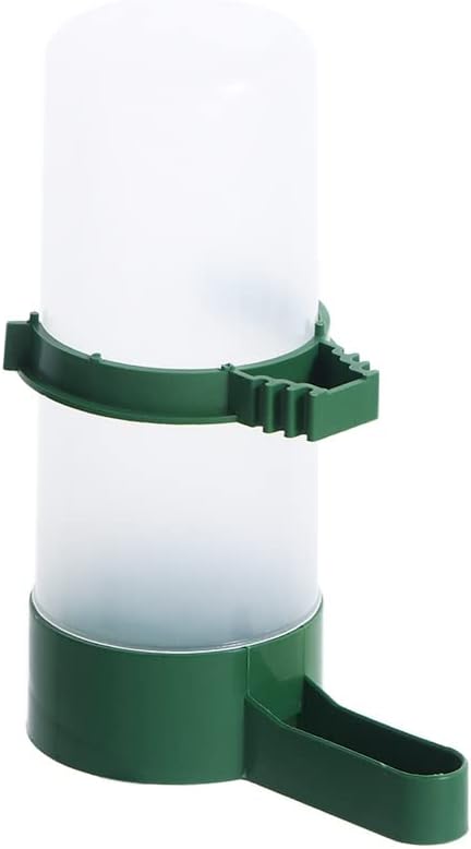 Automatic Water Drinker and Food Dispenser - Hanging Bird Feeder With Clip for Parrots Cages (M-Drinker)