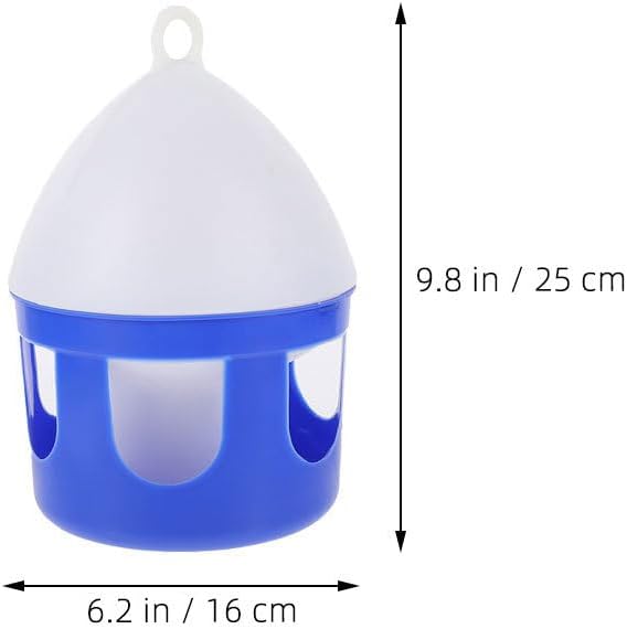 Angoily Pigeon Water Feeder 6.3 Inch Detachable Bird Water Dispenser for Pigeons Quail and Small Birds Easy Clean Outdoor Bird Feeder Accessories
