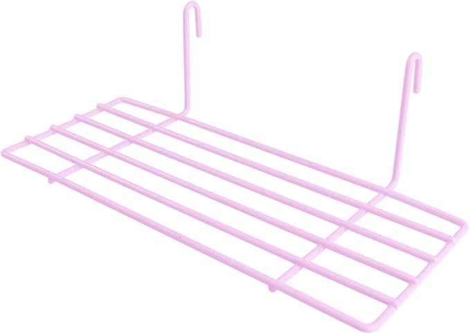 TEHAUX 1pc Iron Frame Shelf for Pet Parrots Sturdy Wall Decoration Hanging Hooks Easy to Install Iron Wall Shelf for Animal Perching and Display