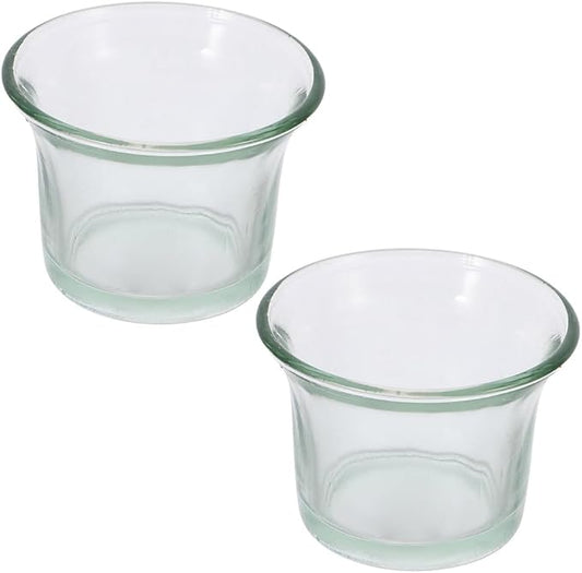 BESPORTBLE 2Pcs Glass Hummingbird Feeder Cups Replacement - Outdoor Hanging Bird Feeder Bowls for Garden Patio Balcony - Durable Glass Bird Accessories