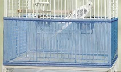 Bird Cage Cover, Breathable Washable Mesh Seed Catcher Seed Catcher Guard Net Cover Large Size Bird Cage Good