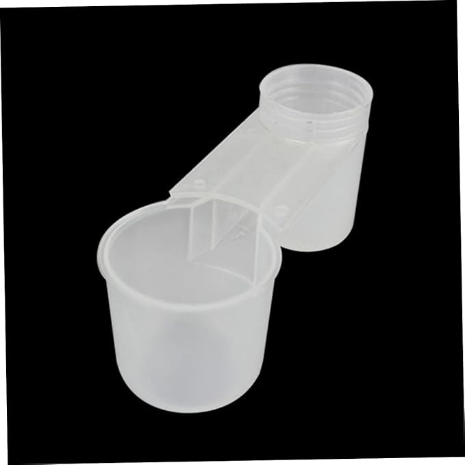 FRCOLOR Double Mouth Bird Waterer for Cage - Two-Port Plastic Autodrinker for Pigeons Parrots Small Birds - Easy Clean No Mess Water Feeder for Home Shop Zoo
