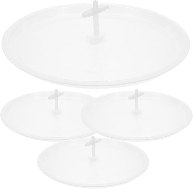 Ipetboom 4pcs Parrot Poop Tray Toilet Pan for Bird Cage Potty Holder for Parakeets and Cockatiels for Living Room and Garden Use Transparent
