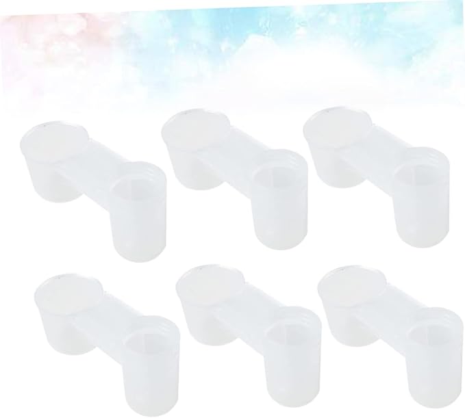 DOITOOL 30 Pcs Water Bottle Bird Drinker Birds Waterer Easter Island Statues Chicken Waters and Feeder Bottle Waterer Feeder Cup Automatic Drinking Fountain Parrot