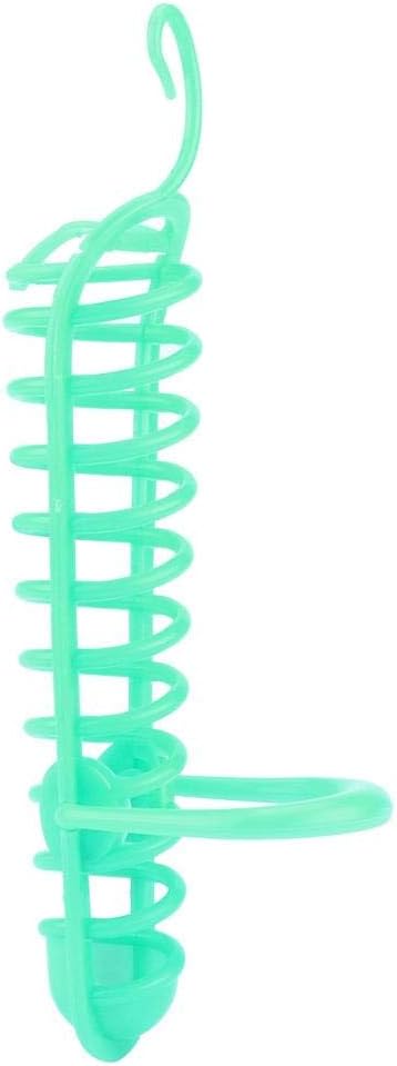 Plastic Feeder Basket, Parrots Feeder, Hollow Basket Perch Stand Holder Food Fruit Feeding Perch Stand Holder Pet Bird Supplies Fruit Vegetable Millet Container for Cage Bird, Cockatiel Budgie, Green