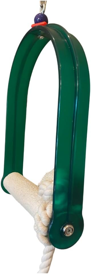 Polly's Arch Swing-Nail Trimming Bird Swing for Cages-Great for Parrots Including Parakeets, Cockatiels, Amazons, Macaws, and Cockatoos. (Large)