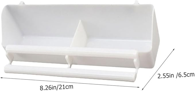 BESPORTBLE Plastic Bird Feeder Spill Design Hanging Bowl for Parakeets Cockatiels and Parrots Easy to Clean Bird Cage Accessory