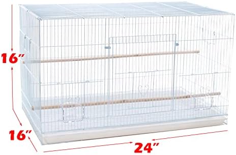 Small Breeding Cages, Pack of 6, 24 x 16 x 16 H inches, White