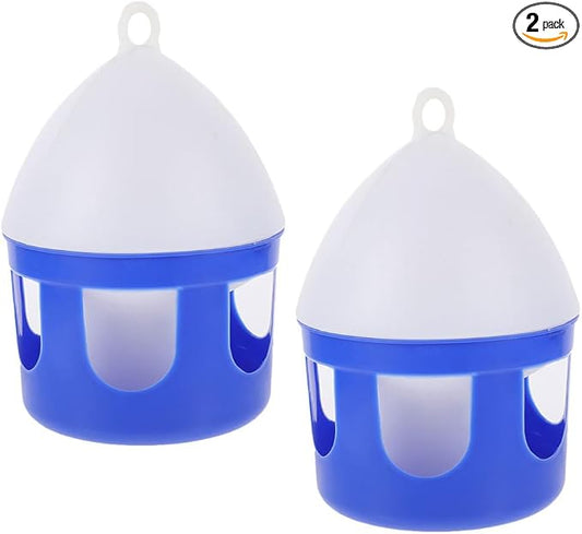 Angoily Pigeon Water Feeder 6.3 Inch Detachable Bird Water Dispenser for Pigeons Quail and Small Birds Easy Clean Outdoor Bird Feeder Accessories