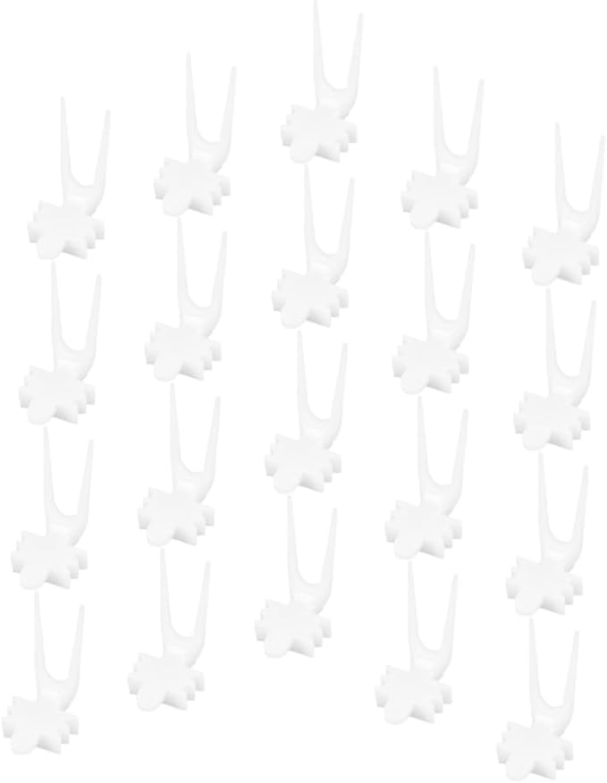 HANABASS 100pcs Bird Cage Food Holder Forks Vegetable Fixing Skewers for Birds Parrots Pets Easy to Install No Feeding