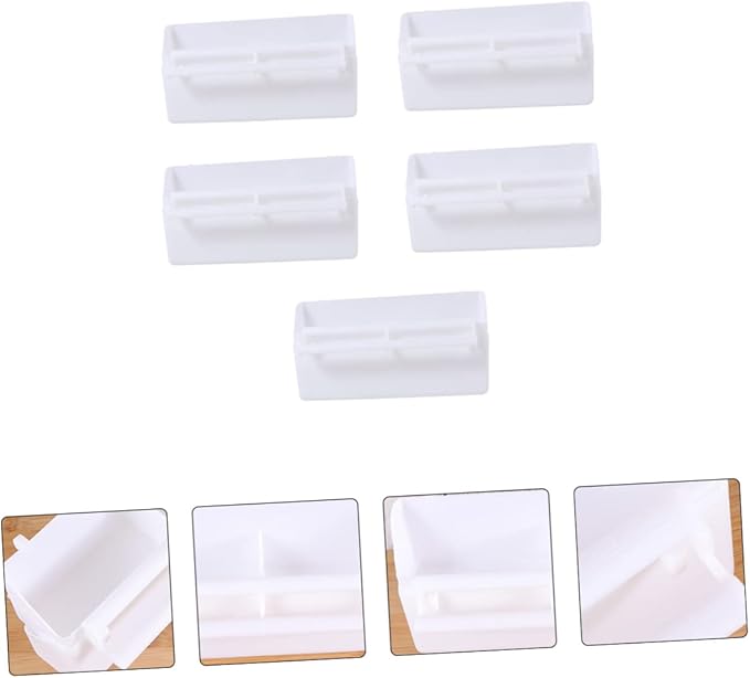 FRCOLOR 5pcs Parrot Feeding Case Plastic Bird Feeder Bowl Compact and Easy to Refill for Birds Crows and Reptiles Feeding Accessory