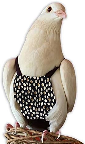 Bev's Bird Boutique Regular Flyper Adjustable Bird Diaper | Reusable, Washable Cloth | Comfort Fit for Parrot, Cockatiels, & Other Small Birds | Fashionable Avian Accessories, Classy Bird Size 7.5