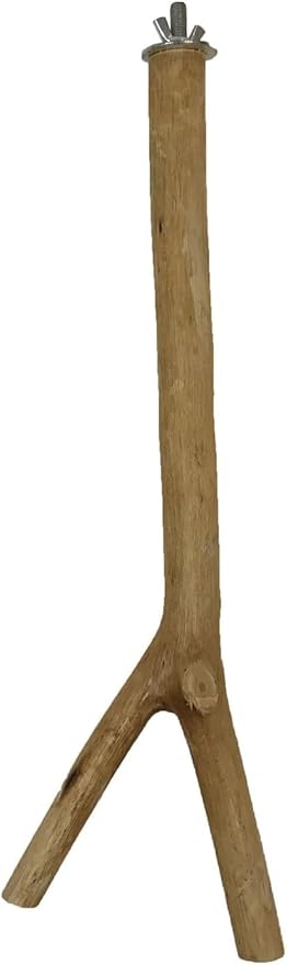 Penn Plax Y-Shaped Wooden Bird Perch, Large