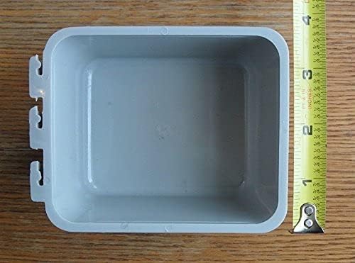 Cage Cups 1 Pint (16 oz) Hanging Feed & Water Cage Cups (4, Gray)