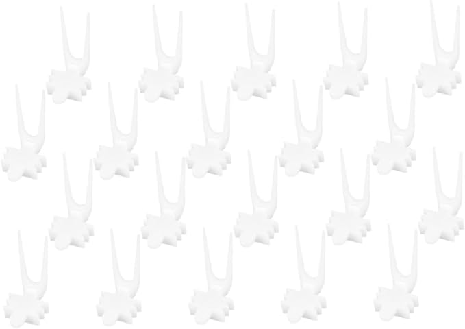 HANABASS 40pcs Bird Cage Food Holder Compact Fruit Vegetable Forks for Parrot Feeder Skewers for Animals Easy Installation Multi-Functional Bird Cage Accessory