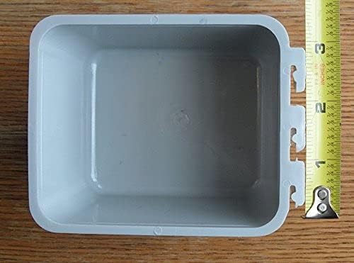 Cage Cups 1 Pint (16 oz) Hanging Feed & Water Cage Cups (12, Gray)