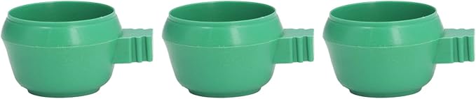 25Pcs Bird Parrot Feeding Cups, Mini Bird Parrots Food Water Plastic Bowl Small Feeding Holder for Small Animal Birds Parrots(S)