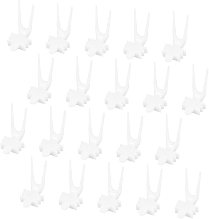 HANABASS 40pcs Bird Cage Food Holder Compact Fruit Vegetable Forks for Parrot Feeder Skewers for Animals Easy Installation Multi-Functional Bird Cage Accessory